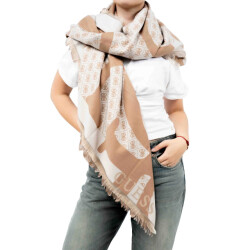 Guess Jacquard kefiah sjaal 135x135
