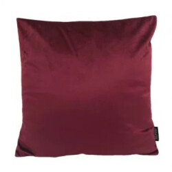 Gek op kussens! Velvet wijn | 45 x 45 cm | kussenhoes | polyester