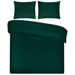 DoubleDry Dekbedovertrek 100% natuurlijk katoen lits jumeaux 240x200/220 cm +