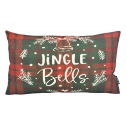 Gek op kussens! Sierkussen jingle bells long | 30 x 50 cm | katoen/linnen