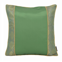 NOVÉE Sierkussen luxury green / gold | 45 x 45 cm | jacquard / polyester