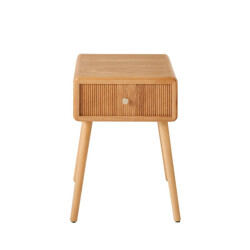 CaliCosy Nachtkastje met 1 lade en latten front l42 cm ava