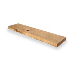 Tu Las Massief houten zwevende wandplank 94 x 22 x 4 cm handgemaakte langwerpige