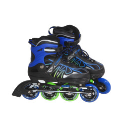 Laubr Streetrunner skeelers maat 35-38 abec 7 zwart//groen
