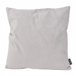 Gek op kussens! Sierkussen velvet chic silver grey | 45 x 45 cm | velvet/polyester