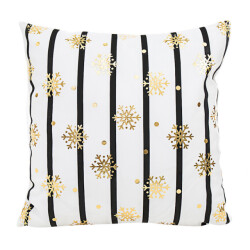 Gek op kussens! Sierkussen golden snow | 45 x 45 cm | katoen/polyester