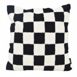 NOVÉE Sierkussen bouclé checker | 45 x 45 cm | katoen/polyester