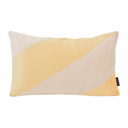 NOVÉE Sierkussen velvet swirl /crème | 30 x 50 cm | fluweel/polyester