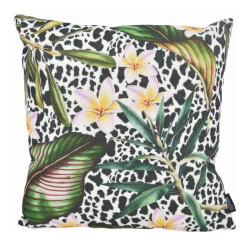 Gek op kussens! Sierkussen leopard leaf outdoor | 45 x 45 cm | katoen/polyester