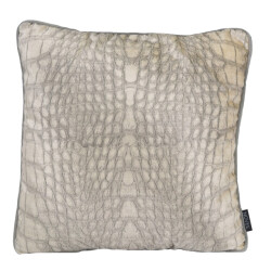 NOVÉE Velvet silver snake | 45 x 45 cm | kussenhoes | velvet/ polyester