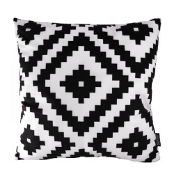 Gek op kussens! Sierkussen soft graphic black | 45 x 45 cm | katoen/polyester