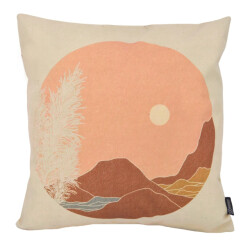 Gek op kussens! Pampas circle | 45 x 45 cm | kussenhoes | katoen/linnen