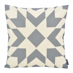 Gek op kussens! Grey aztec | 45 x 45 cm | kussenhoes | katoen/linnen
