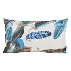 Gek op kussens! Blue/green peacock outdoor | 30 x 50 cm | kussenhoes | katoen