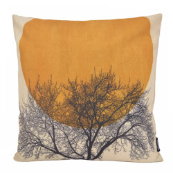 Gek op kussens! Moon & tree | 45 x 45 cm | kussenhoes | katoen/linnen