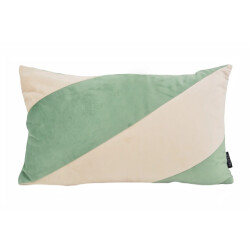 NOVÉE Sierkussen velvet swirl /crème | 30 x 50 cm | fluweel/polyester