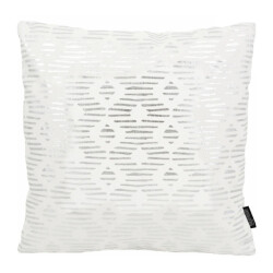 Gek op kussens! Java silver / white | 45 x 45 cm | kussenhoes | katoen