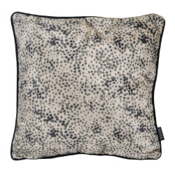 NOVÉE Sierkussen velvet silver panter | 45 x 45 cm | velvet/ polyester