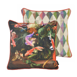 Gek op kussens! Sierkussen velvet fish | 45 x 45 cm | polyester