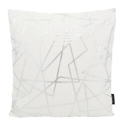 Gek op kussens! Sierkussen azra silver / white | 45 x 45 cm | katoen