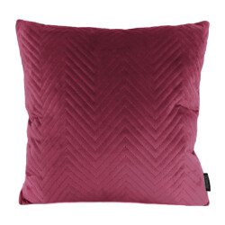 Gek op kussens! Red velvet chevron | 45 x 45 cm | kussenhoes | polyester