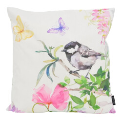 NOVÉE Aquarel bird outdoor | 45 x 45 cm | kussenhoes | katoen/polyester