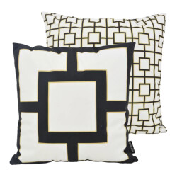 Gek op kussens! Sierkussen graphic chain | 45 x 45 cm | katoen/polyester