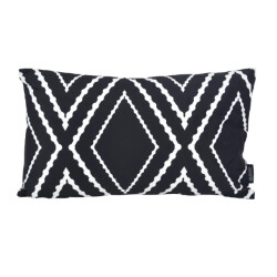Gek op kussens! Sierkussen yana black long | 30 x 50 cm | katoen/polyester