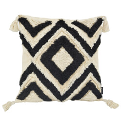 NOVÉE Sierkussen june boho black | 45 x 45 cm | katoen