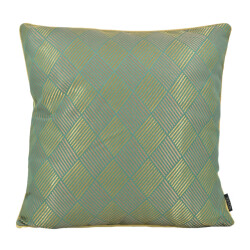NOVÉE Luxury checker green | 45 x 45 cm | kussenhoes | jacquard / polyester