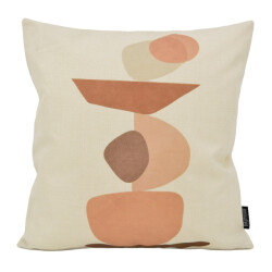 Gek op kussens! Abstract stones | 45 x 45 cm | kussenhoes | katoen/linnen