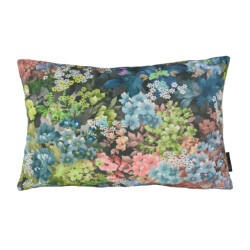 Gek op kussens! Velvet flowers 4 long | 30 x 50 cm | kussenhoes | velvet/polyester