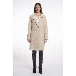 Rino & Pelle Long double breasted cardigan beige