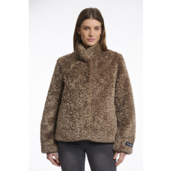 Rino & Pelle Faux fur jacket with high neck -