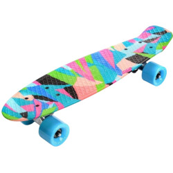 Meteor Kleuren plastic abstract skateboard