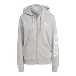 Adidas Dames essential linear french terry full zip hoodie