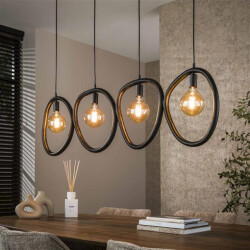 Hoyz hanglamp pebble 4 lichts artic