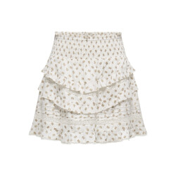 Only onljasmin flounce skirt wvn 15352497 cloud dancer