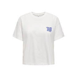 Only onl30 happy life s/s boxy tee cs jr 15367624 cloud dancer