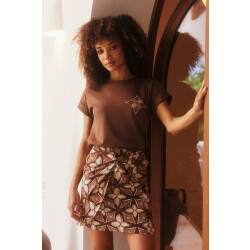 Lofty Manner shirt km qh09 t-shirt maysa 200 brown