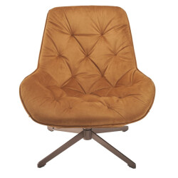 Signature James fluwelen draaibare fauteuil