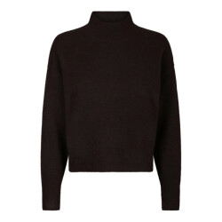 Neo Noir paulina knit blouse 165392 676 dark brown
