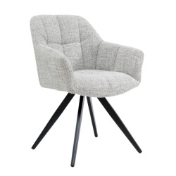 Livingfurn eetkamerstoel tommy bisque oasis - set van 2