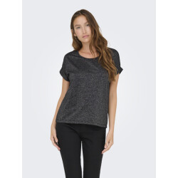 Only Onlmoster glitter s/s top jrs