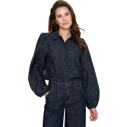 Geisha Blouse navy