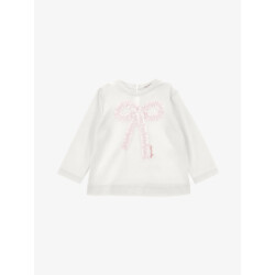 Monnalisa Meisjes baby longsleeve strik tulle panna fairytale