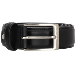 Zenino Lederen riem carson zwart cm
