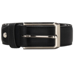 Zenino Lederen riem colton zwart cm