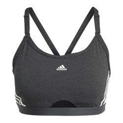 Adidas Dames aeroreact triple stripe lichte ondersteuning trainingsbeha