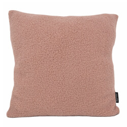 Gek op kussens! Sierkussen teddy oudroze | 45 x 45 cm | polyester